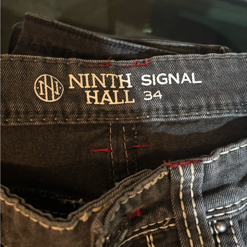 Black Jeans with Contrasting Stitching